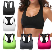 50 шт./лот, спортивный бюстгальтер пуш-ап для женщин, для занятий йогой, для спортзала, бега, с подкладкой, майка, Спортивное нижнее белье, ударопрочный спортивный бюстгальтер с лямками, жилет