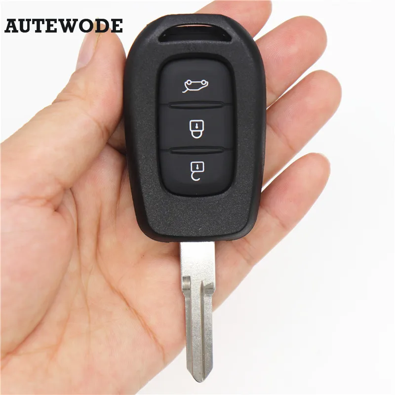 AUTEWODE 3 кнопки Автомобильный ключ оболочка подходит для дистанционный RENAULT blank fob