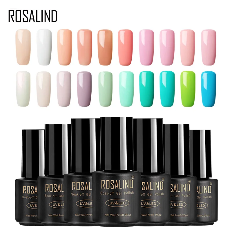 Праймер ROSALIND 1 шт. укрепляющий Гель лак для ногтей чистых цветов отмачиваемый
