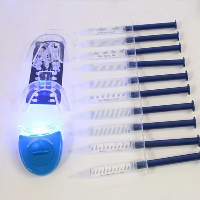Professional Portable Dental Equipment 10 Pieces White Tooth Teeth Whitening System Whitener Bleaching Kit Oral Gel 1