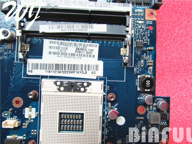 Материнская плата для ноутбука lenovo Y570 HM65 PIQY1 LA-6882P GT555M рабочих