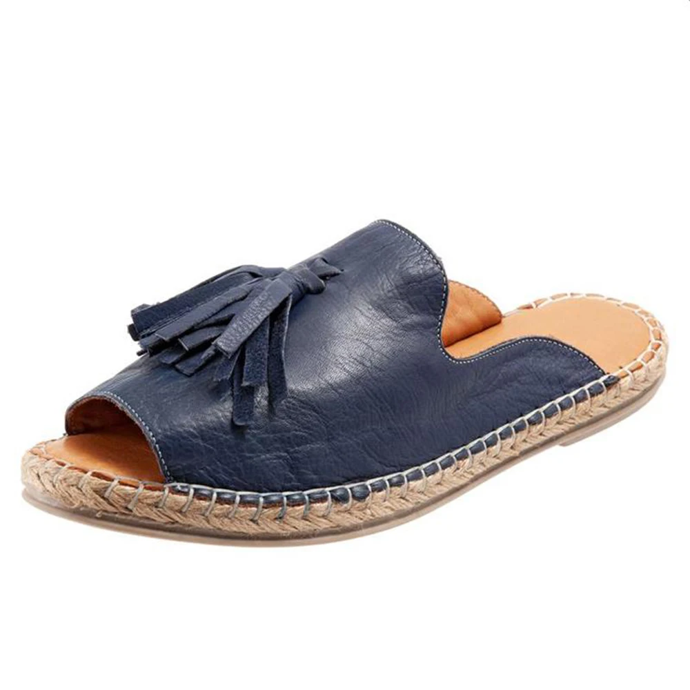 

Flip Flops Beach Casual Tassels Slippers Shoes Woman Comfort Indoor Outdoor Zapatos De Mujer Slip On Summer Slippers