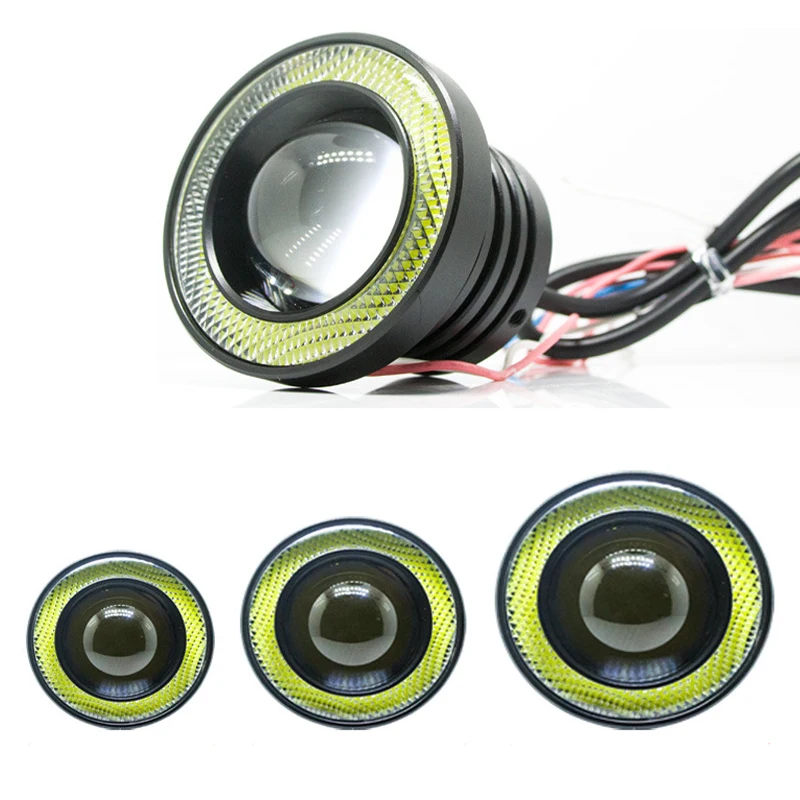 A Pair Night Eye Series LED Car Foglight Bulbs Angel Circle 60W 2400LM 6000K 7000K Auto Headlamp | Автомобили и мотоциклы