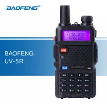 Оригинал Baofeng UV-5R портативной рации удобно трансивер УКВ Двухдиапазонный портативный радиолюбителей UV5R рации для охоты