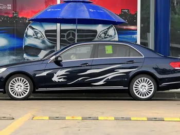 

Car Animal Stripes 98'' Door Decals for E class Vinyl Graphics Motor Side stickers ZC530