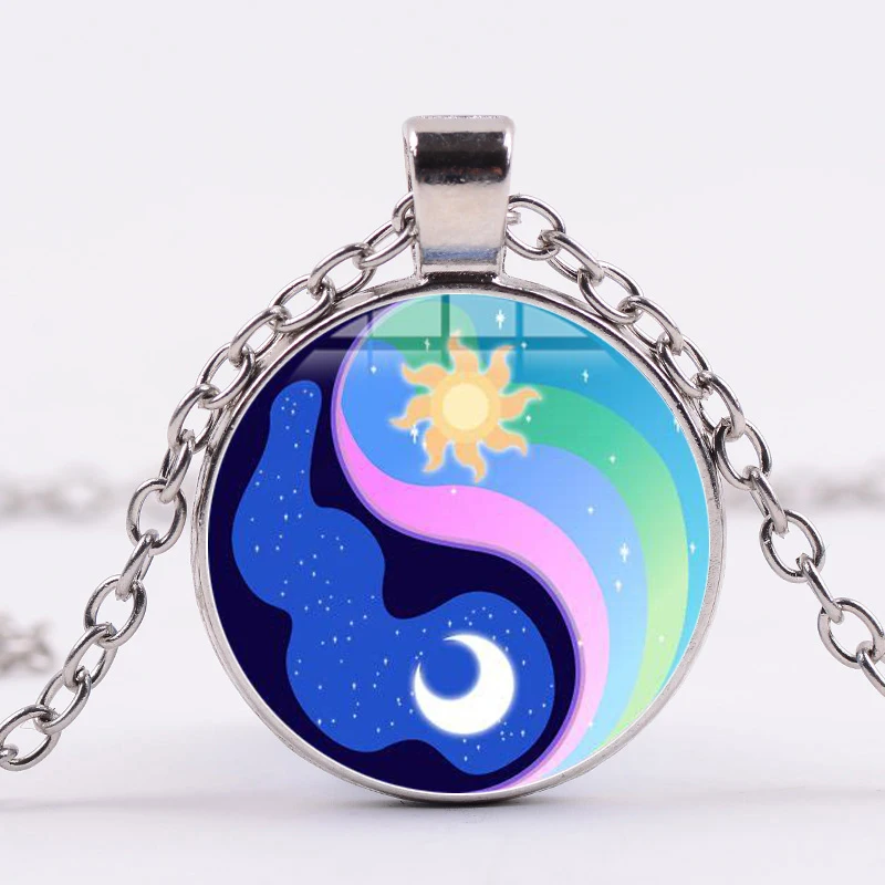 SONGDA My Little Horse Baoli Poni ожерелье из мультфильма Princess Luna and Celestia Sister ожерельлье Инь Янь