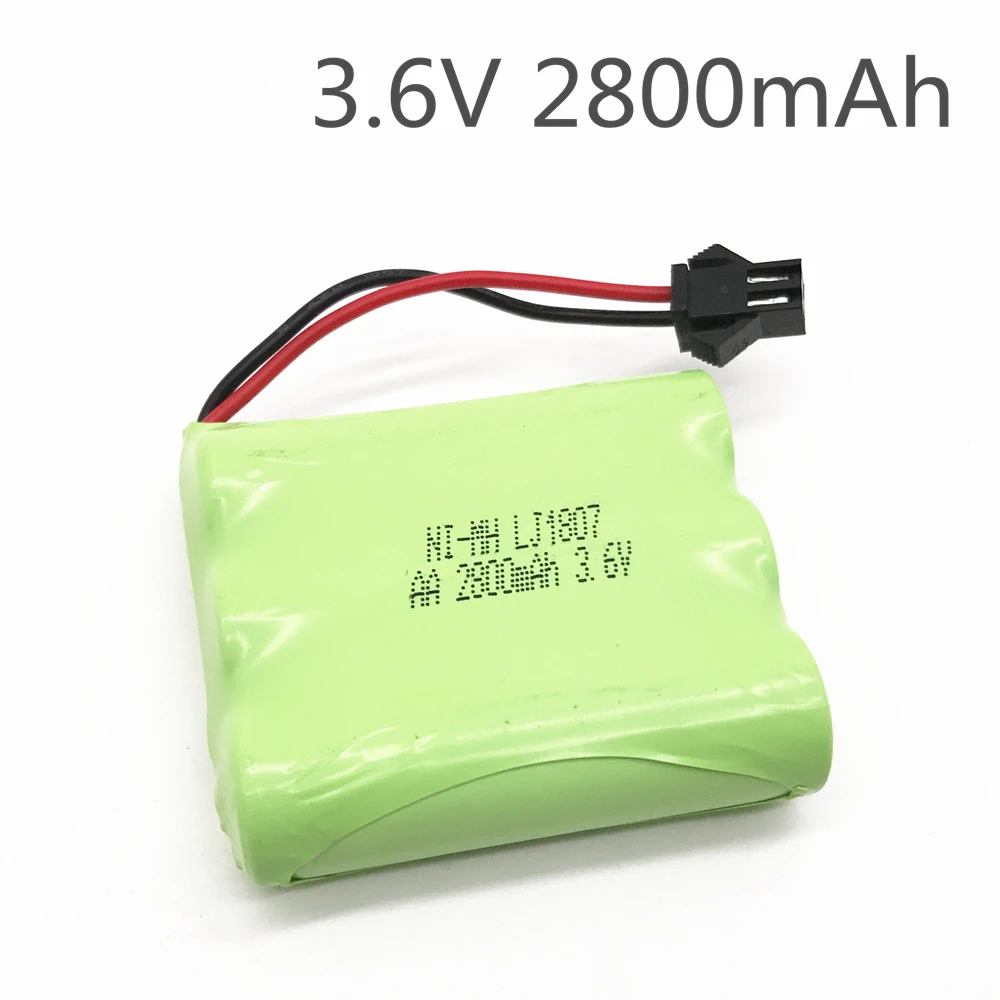 

3.6v battery 2800mah ni-mh bateria 3.6v nimh battery pilas recargables 3.6v pack aa size ni mh for rc car toy tools model