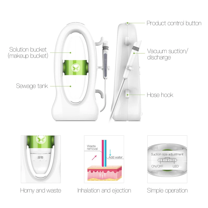 

Small Bubble Acne Blackhead Remover Vacuum Suction Facial Deep Cleansing Pore Cleaner Spa Skin Rejuvenation Face Care Tools 45