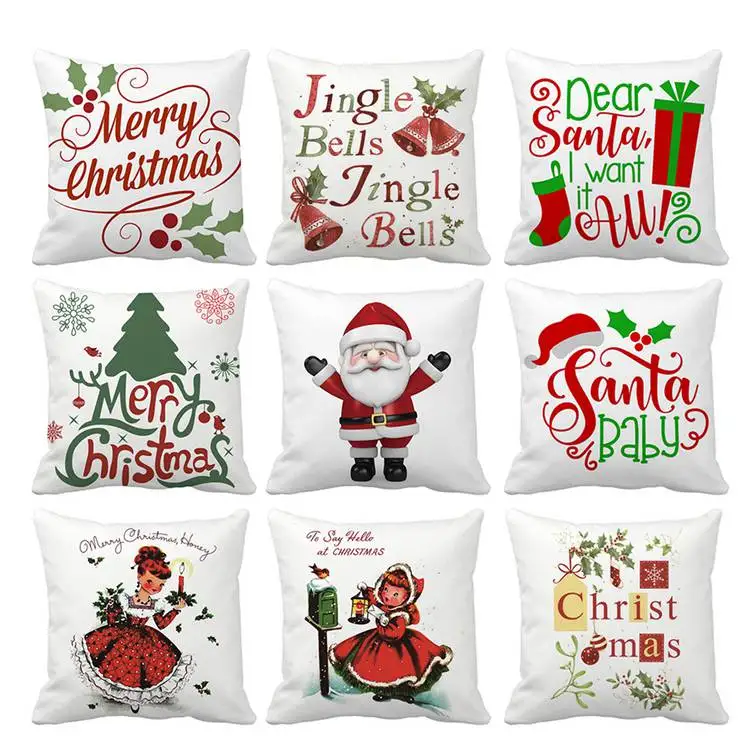 Йориу Санта Клаус, Рождественский чехол для подушки, Рождественское украшение для дома, диванные декоративные подушки, чехол для подушки с рождественской елкой
