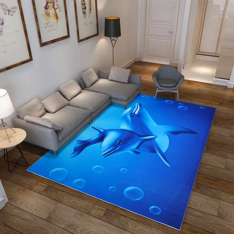  Ocean Beach HD 3D Printed Hallway Floor Mats carpets for Living Room Bedside blanket Kids Bedroom C