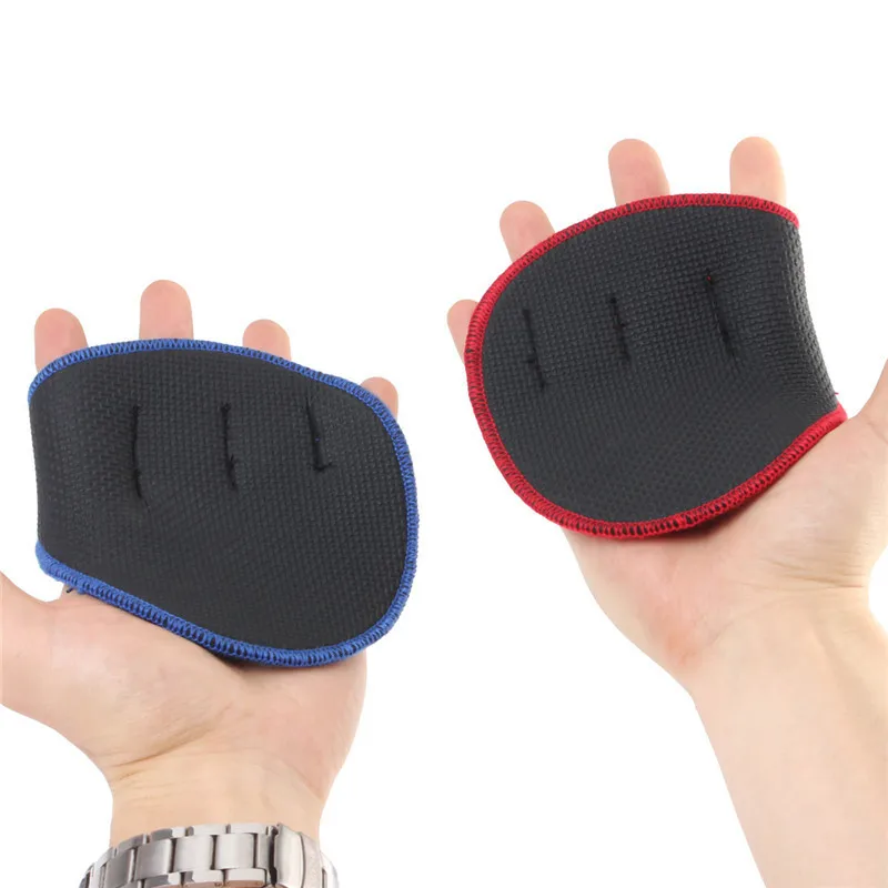 1 Pair Unisex Weight Lifting Training Gloves Women Men Fitness Sports Body Building Gymnastics Grips Gym Hand Palm Protector