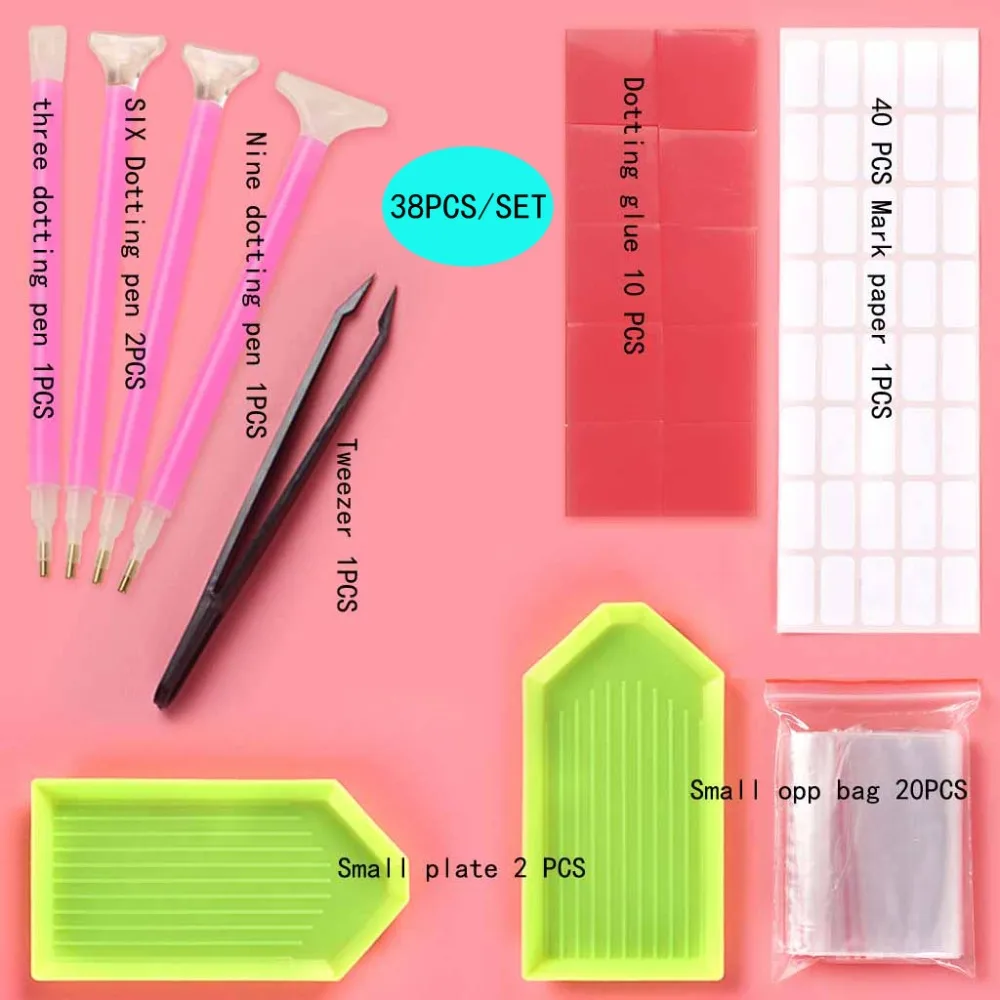 

DIY Diamond Painting Tool Kits Mosaic making Diamond Embroidery Accessories storange Boxes Cross Stitch Cases Fast Tools Kit