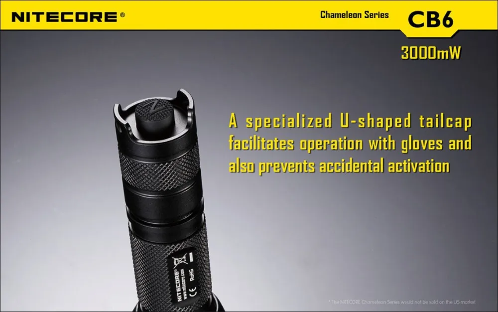 Nitecore CB6 CREE XP-G2 (R5) белый 440LM светодиодный фонарик + Мощный 3000 МВт синий свет, чтобы определить кровавый след фонарик