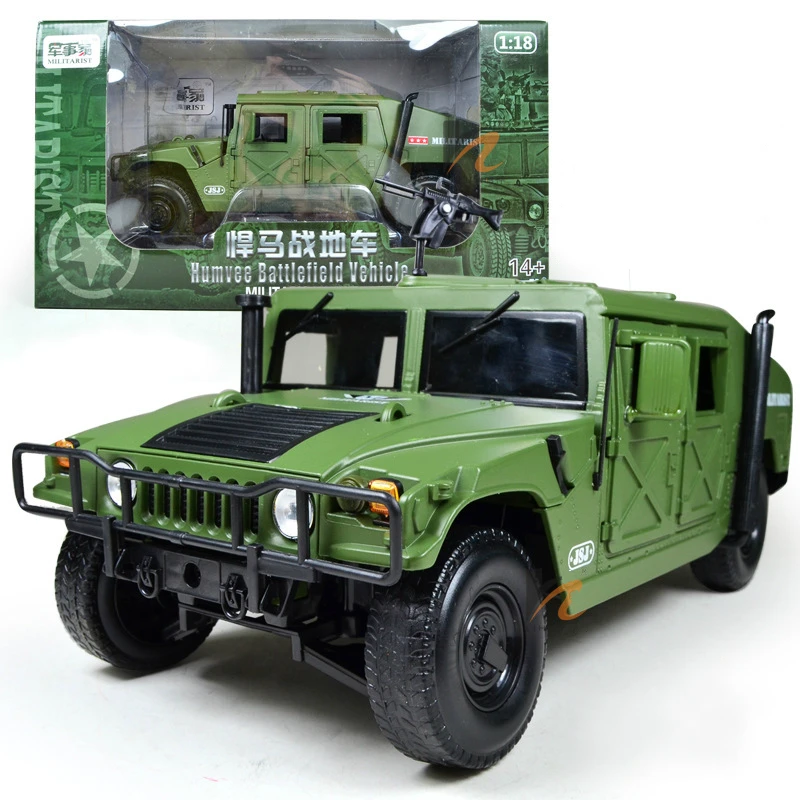 

Simulation of 25cm Alloy Vehicle Model 1/18 Humm Field Vehicle Off-road Military Vehicle Model Collection Gift for Children