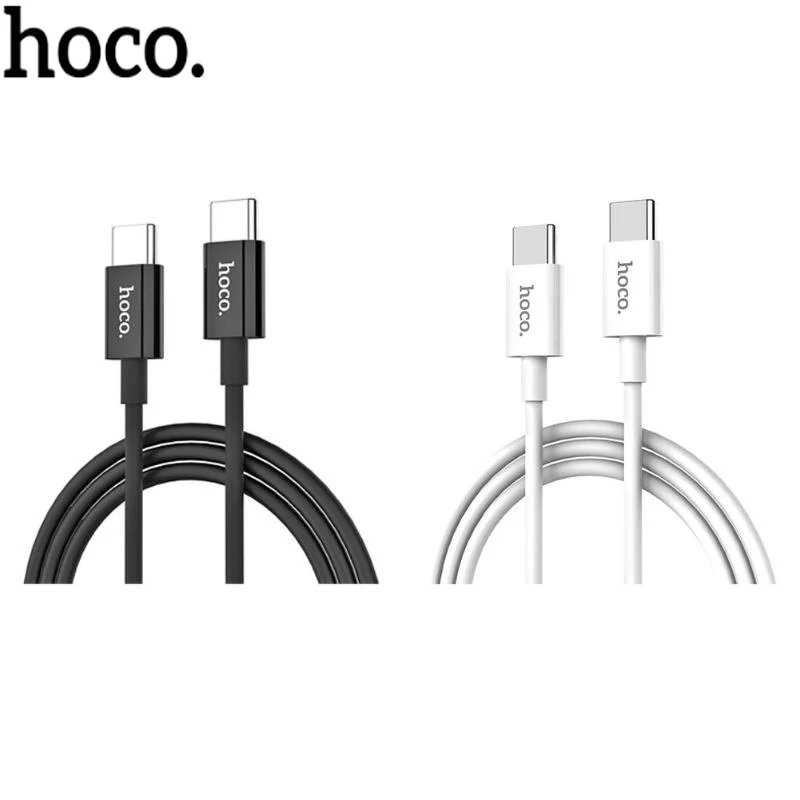 

HOCO X23 1m Type-C to Type-C USB PD Fast Charging Data Sync Charger Cable for Android Phone MacBook Mobile Phone Cables