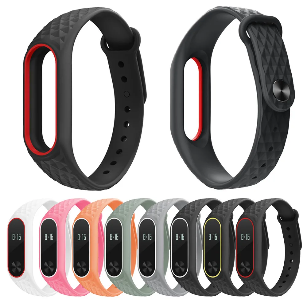 

Stylish Soft TPE Silicone Strap Wristband Replacement Strap High Quality For Xiaomi Mi Band 2 Watch Band For Mi Band NEW L0506