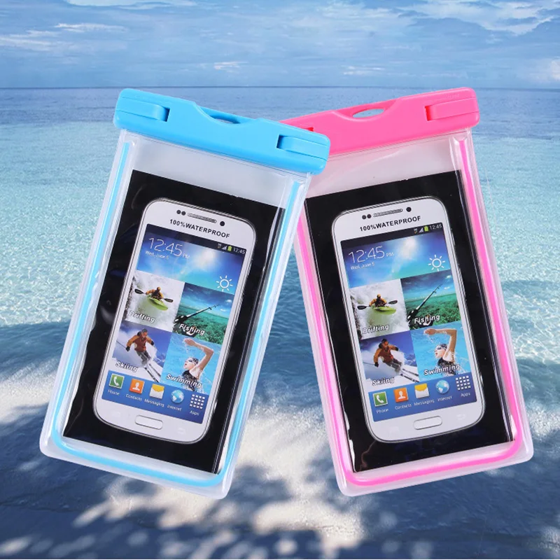 BQ Aquaris V VS Plus V+ VS+ Universal Cover Underwater Luminous Phone Swim Waterproof Case For Caterpillar CAT S60 | Мобильные