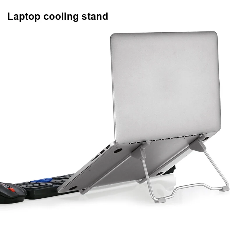 

High Quality Aluminum Alloy Folding Portable Laptop Stand Holder Bracket Base for iPad Pro Macbook Tablet PC Up to 15.6 Inches