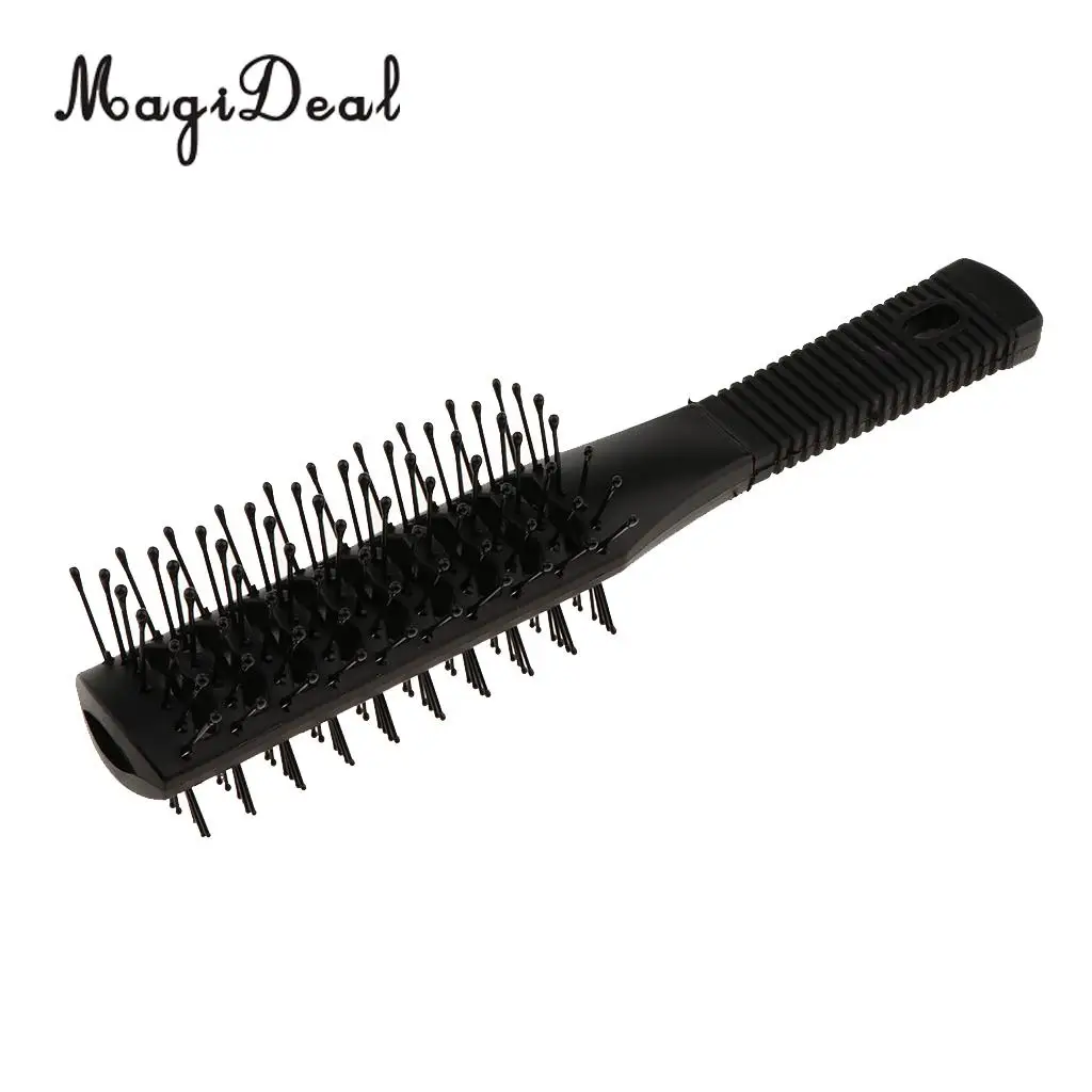 Plastic Dual Side Anti-static Long Curling Hair Roller Brush Hairbrush Comb  Delicate Dual Dide Head Gear