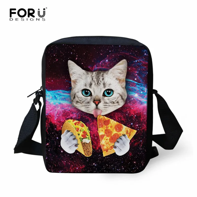FORUDESIGNS/комплект школьной сумки в готическом стиле с изображением Луны, черного кота, основной школьный рюкзак для детей, 3 шт. рюкзак для девочек-подростков, повседневные сумки для книг, ранец - Цвет: Z1909E