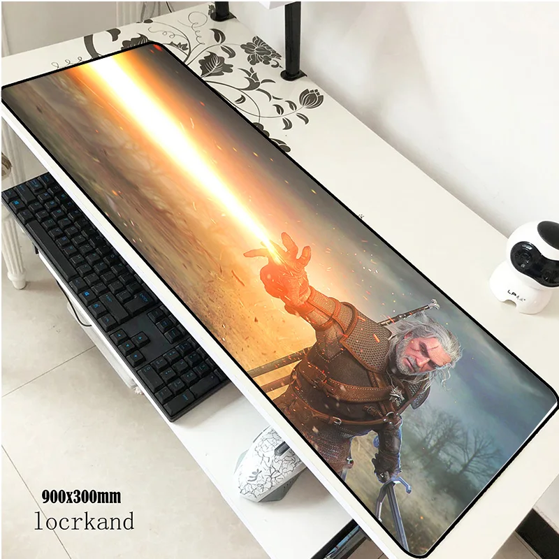 

witcher padmouse 900x300x2mm pad to mouse big notbook computer mousepad 2018 new gaming mouse pads gamer keyboard mouse mat