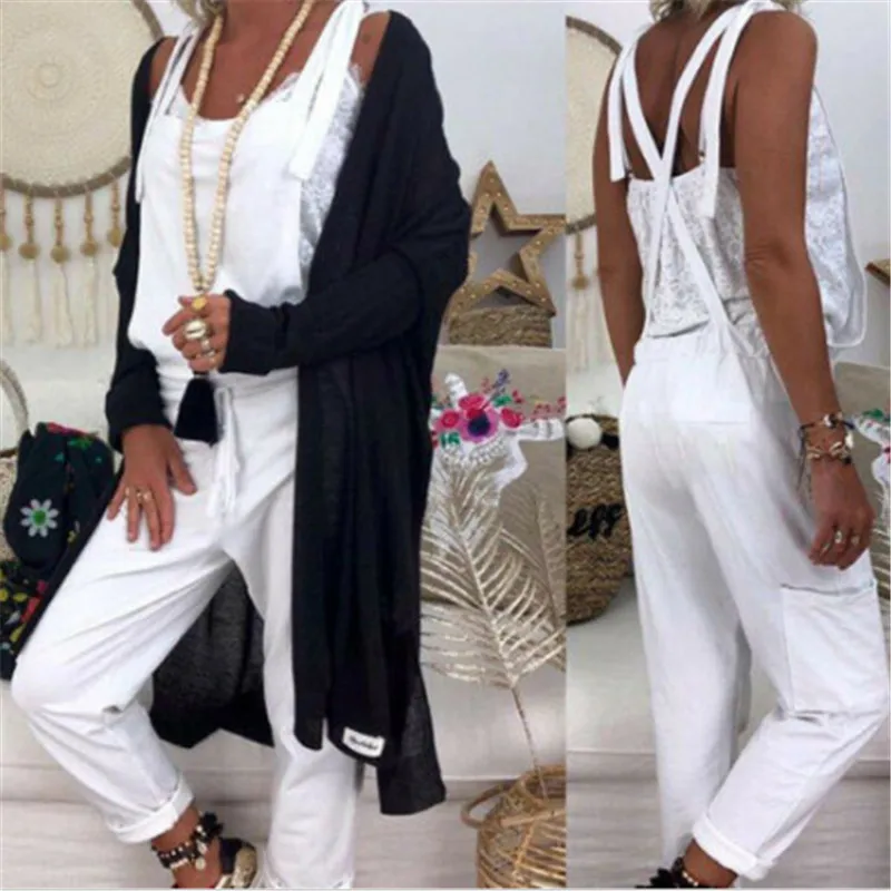 wide leg loose jumpsuit
