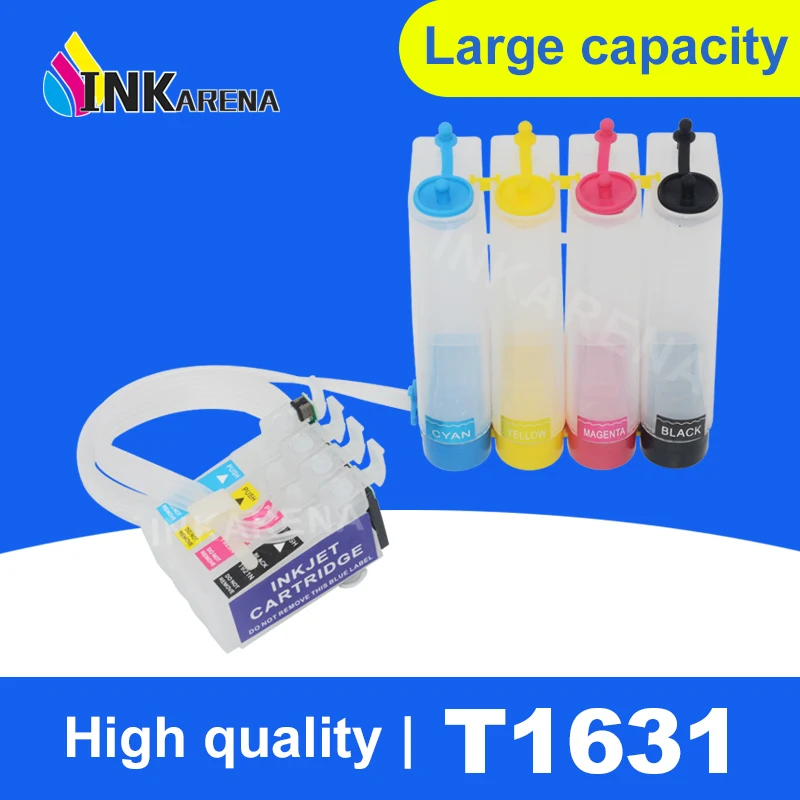 

Continuous Ink Supply System CISS T1631 16XL Ink Cartirdge for Epson WorkForce WF- 2010W 2510WF 2520NF 2530WF 2540WF Printer Cis