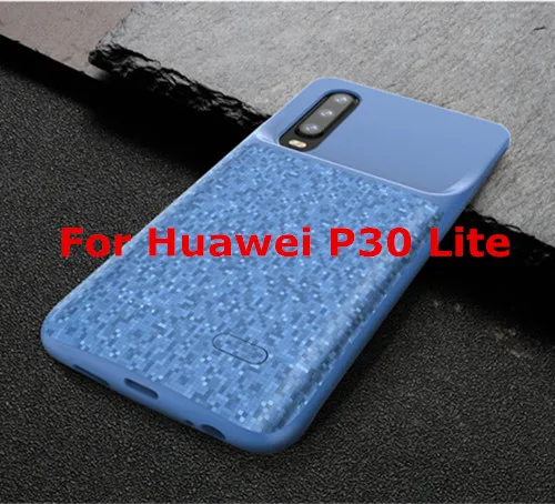 Blue for P30 Lite NTSPACE 4700 мАч зарядное устройство чехол s для huawei P30 Pro зарядное устройство для телефона внешний аккумулятор чехол для huawei P30 Lite чехол - Цвет: Blue for P30 Lite
