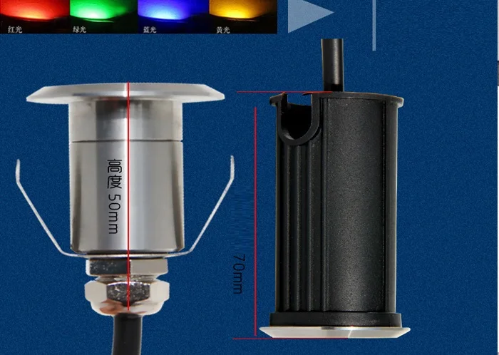 304 из нержавеющей стали 1 Вт открытый подводный светодиодный светильник 12V Водонепроницаемый IP68 Бассейн светильник s лестничные Фонари светодиодный подземный светильник