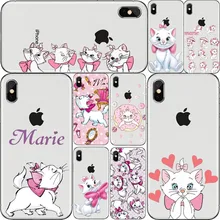 "Коты-аристократы" Мари Gatos dos desenhos animados Капа мягкие Caso ТПУ Para o iphone 4 5 Алем de 6 7 8 Plus X ДВД корпус под плетенную сумку