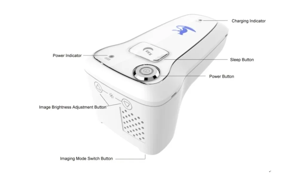 Handheld portable infrared vein finder 1