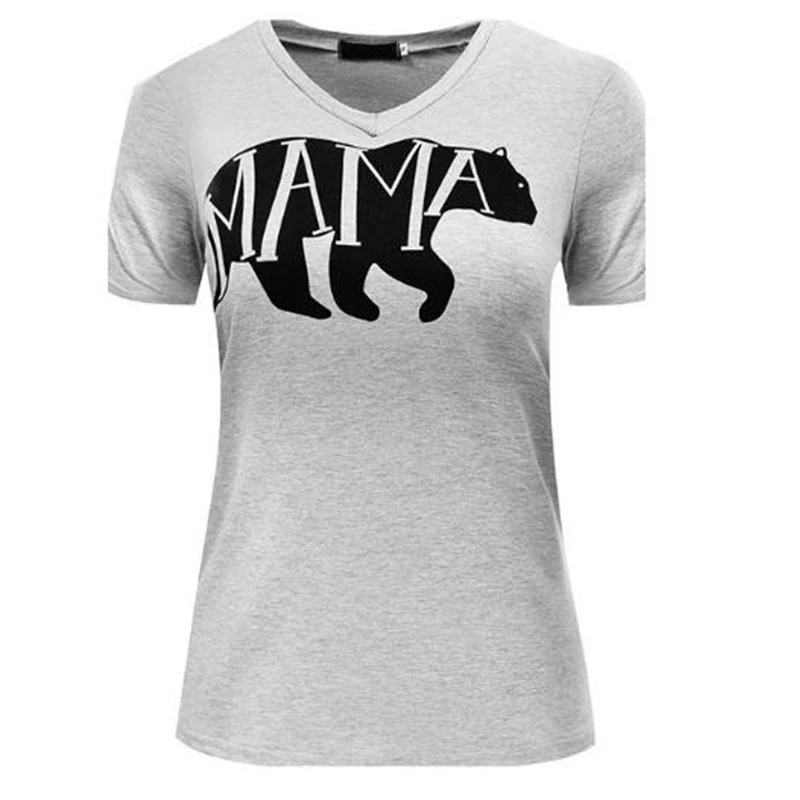 Mama Bear T shirt Hand Lettered Typographic Whimsical Bear Design