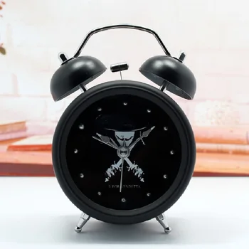 

3D Alarm Clock Metal Electronic Desk Clock Digital Clocks Despertador wekker Saat Playing bells Despertador de Cabeceira Home
