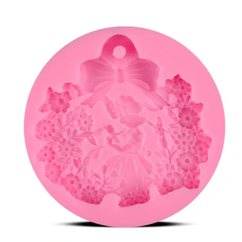 

3D Princess Flower Shape Cake Mold Silicone Fondant Cake Decorating Tool Baking Tools E689