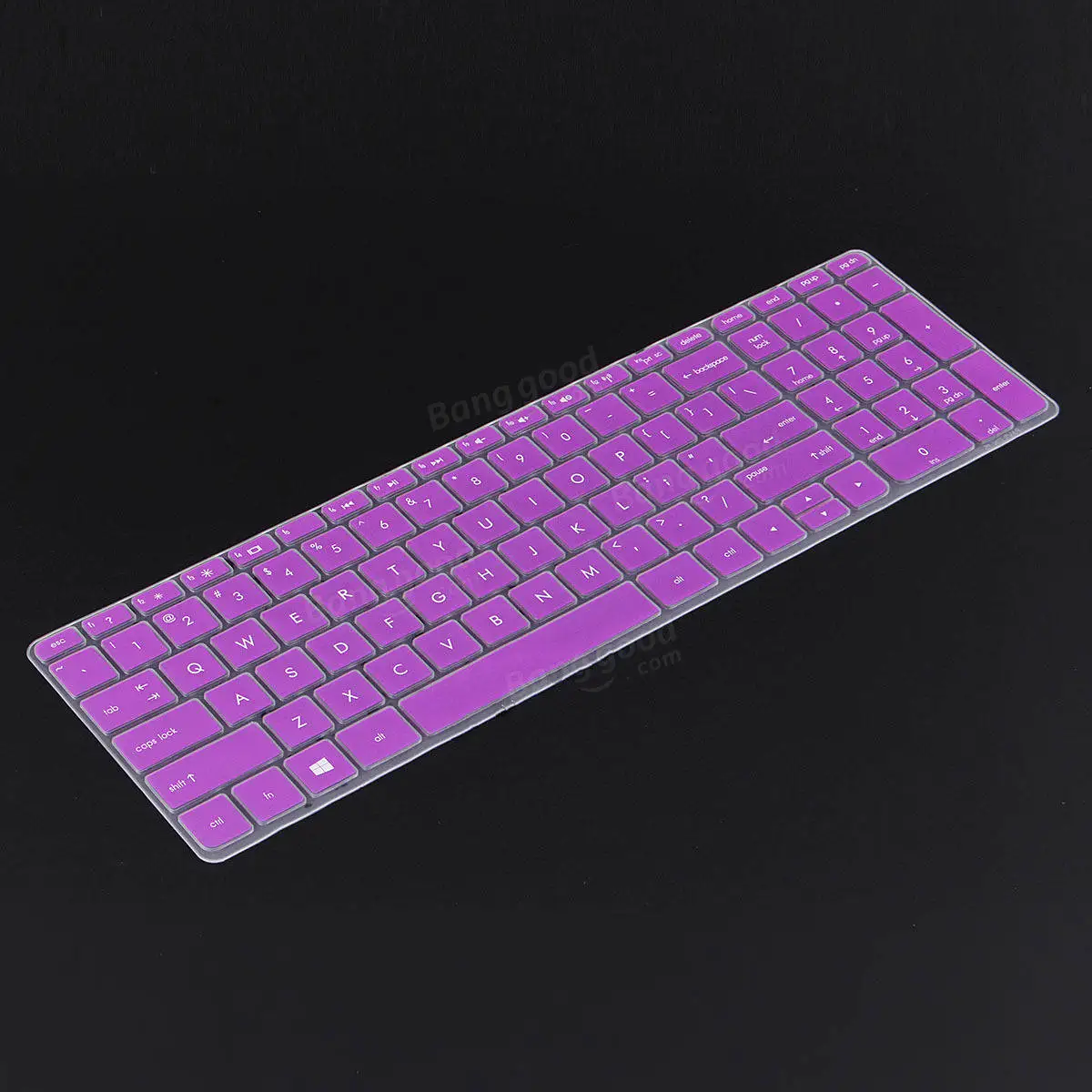 Transparent/Black/Blue/Purple/Rose Red Notebook Keyboard Protector Keyboard Cover for HP Pavilion 15
