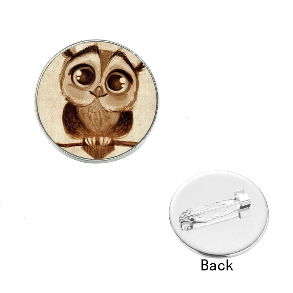 سونغدا العصرية الكبير آيد البومة دبابيس الحيوان الصغير الكرتون أيقونة شارة بدبوس زر لرفع الدعوى سترة يد ظهره الزخرفية مجوهرات