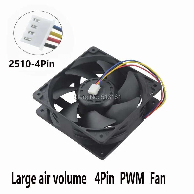 

Gdstime Computer Fan 12cm 120mm 12038 DC Fan with FG PWM 2.0A 5300RPM High speed Cooling Cooler Fan