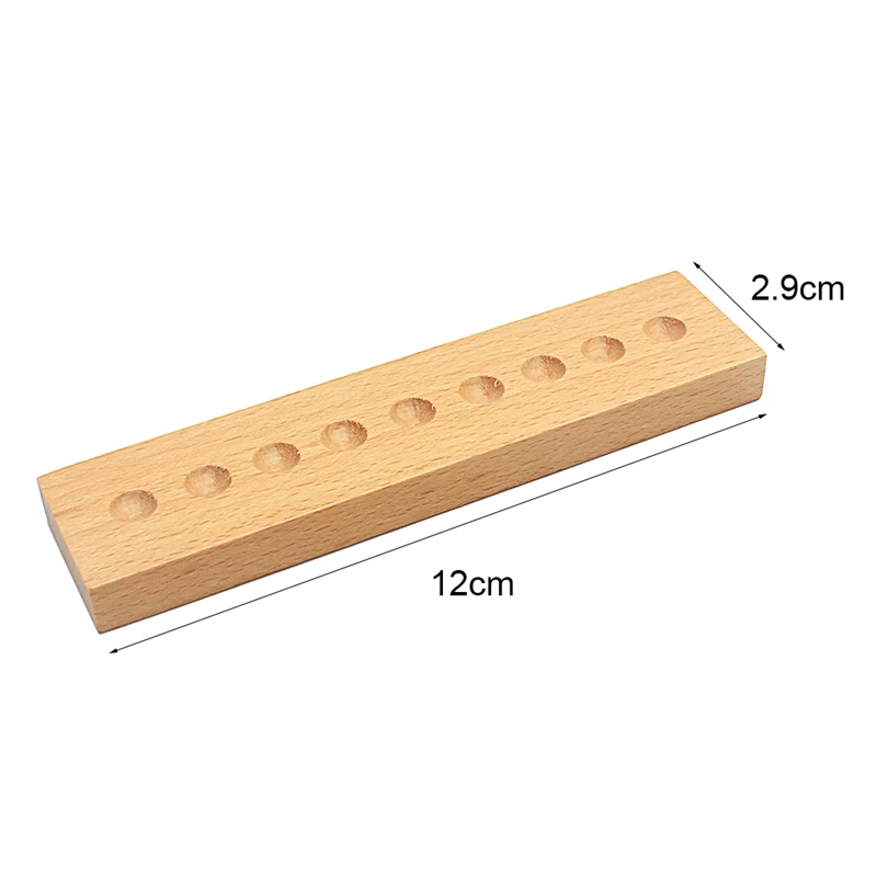 Kids Montessori Teaching Aids 10Pcs Golden Beads Units Wooden Toy Math Learning Decimal System Preschool Baby Toy for Children