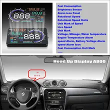 Автомобильный HUD Безопасный диск дисплей для SUZUKI Aerio Grand Vitara SX4 XL7 KIZASHI Refkecting лобовое стекло дисплей экран проектор