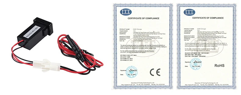 Для TOYOTA 12 В 24 в Dual Usb Автомобильное зарядное устройство Usb 2.1A 2 порта интерфейс Авто адаптер питания приборная панель розетка модификация автомобиля