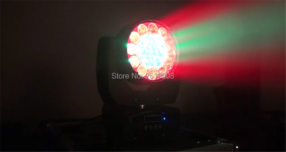 4 шт./лот 19x15 w RGBW 4in1 увеличить Перемещение головы светильник размытого света DMX клубный дискотечный этап 19X15 W ZOOM перемещение головного света