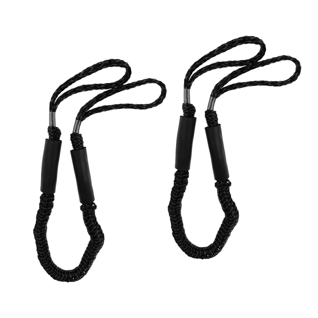 

2Pcs Boat Dock Lines Rope Bungee Cords for Boats Kayaks Pontoon with Foam Floats Boating Kayaking Accessories