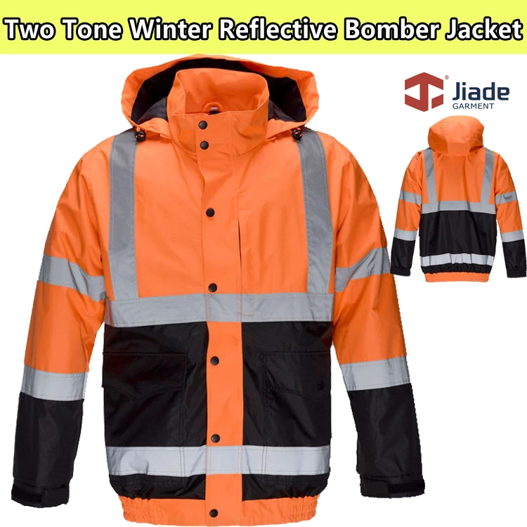 US $74.26 6% OFF|Jiade herren winter bomber jacke berufsbekleidung orange jacke mit inneren softshell jacke winter reflektierende sicherheits US $74.26 6% OFF|Jiade herren winter bomber jacke berufsbekleidung orange jacke mit inneren softshell jacke winter reflektierende sicherheits