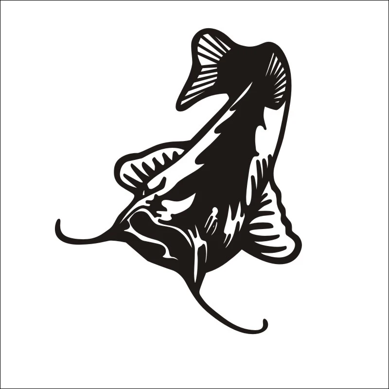 DCTAL car Fishing Sticker car styling programa Catfish Hunter Pesca divertido Cuerpo Adhesivos Accesorios fishing decal F2-19