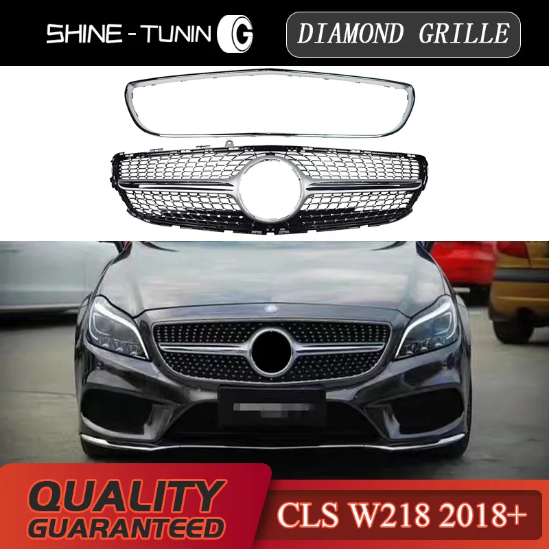 

Front Grille suitable for CLS class W218 Diamond Grille CLS300 CLS350 CLS450 CLS500 2018+ without emblem