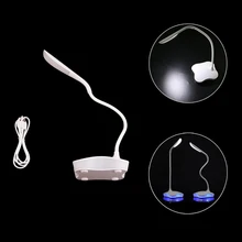 Светодиодные настольные перезаряжаемые лампы свет книги настольная лампа для чтения сенсорный чувствительный листок клевера luminaria de mesa abajur para quartoAA