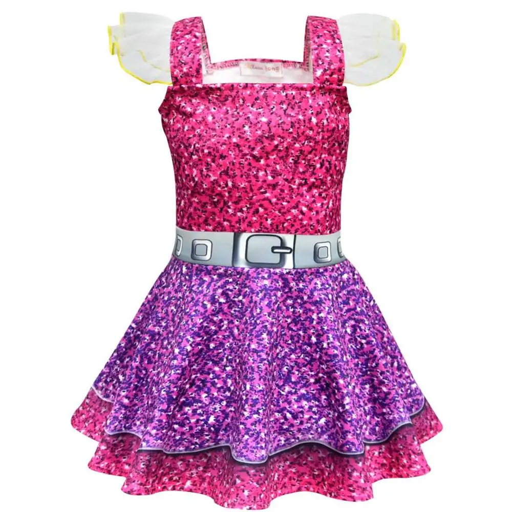 Лолита сюрприз милые куклы Хэллоуин Косплэй платье, костюм для девочки нарядное платье принцессы на день рождения шоу на сцене балетные костюмы для танцев платья - Цвет: Rose