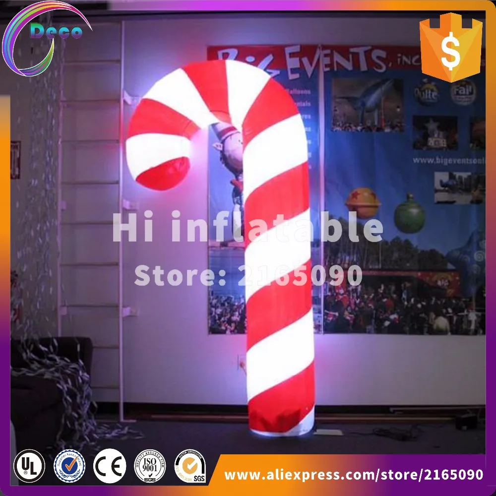 3m high christmas inflatable candy cane model for outdoorin Ballons