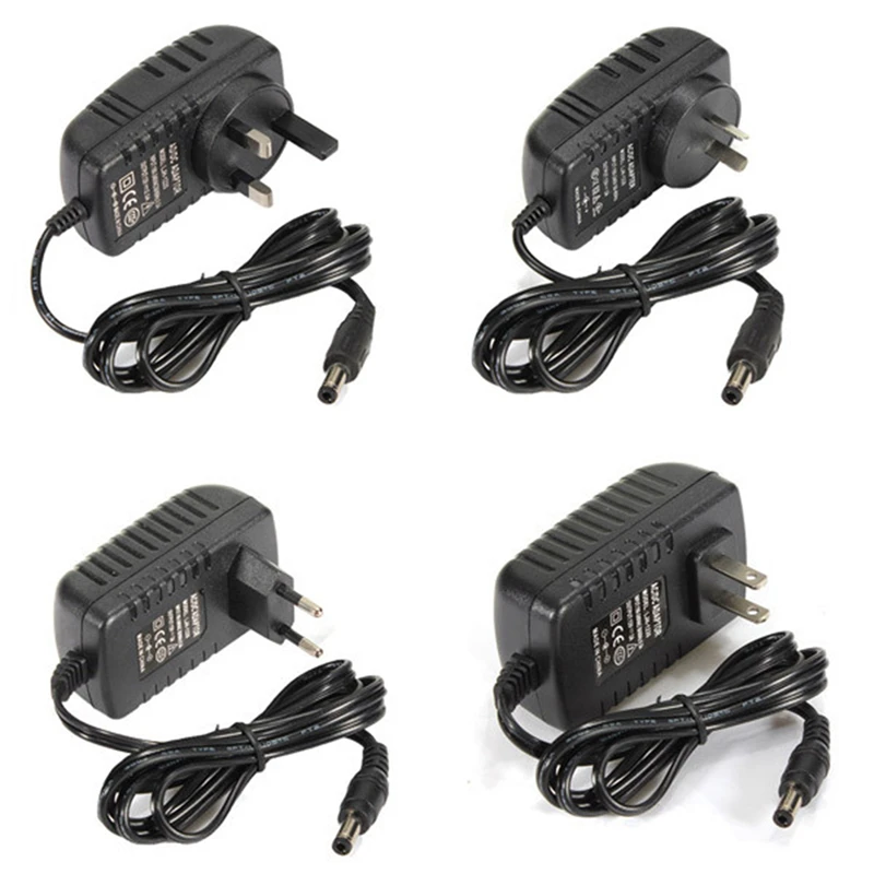 Черный адаптер питания EU / US AC 100 240V в DC 12V 2A|supply 12v|adapter gasadapter can |