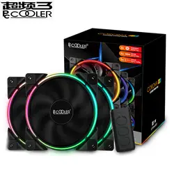 PcCooler 3/упаковка 120 мм RGB 5 в ПК Вентилятор 4pin PWM тихий костюм для кулера процессора жидкостный охладитель 120 мм компьютер Вентилятор